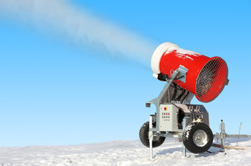 Snowmaking is the production of snow  on ski slopes.