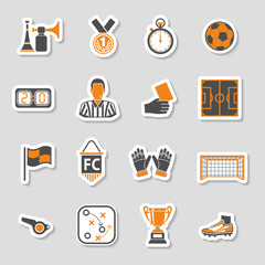 Soccer Icon Sticker Set