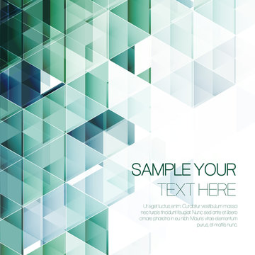 Abstract triangular background. Vector illustration