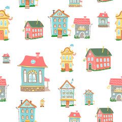 Cute cartoon houses
