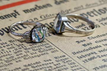 old rings of silver