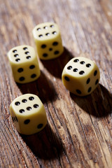 Sixes on dice