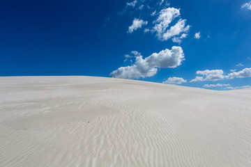 Wind swept patterns in  the sand
