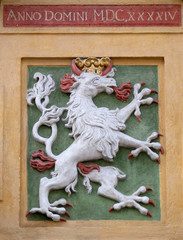 Coat of arms, historic center of Graz, Austria