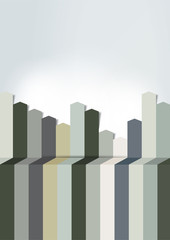 Arrow template. Color vector business background.
