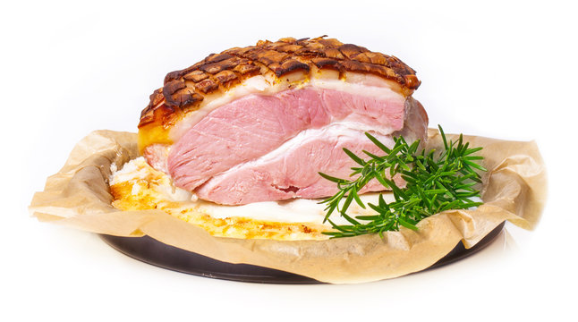 Salzbraten, Krustenbraten, angeschnitten