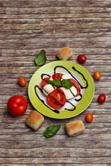 Tomaten - Basilikum - Brot - Mozarella