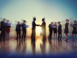 Business People New York Outdoor Meeting Concept