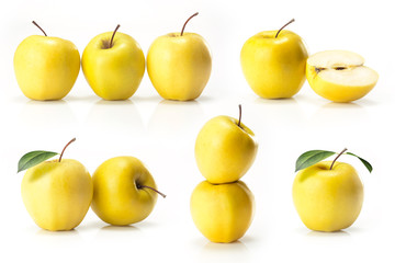 Composite of yellow golden apple