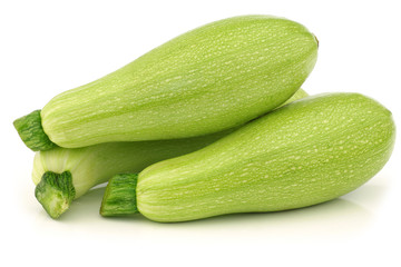 light green turkish zucchini's (Cucurbita pepo) 