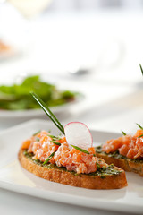 Salmon Bruschetta