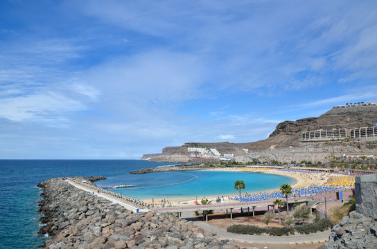 Playa de Amadores at Canary Islands