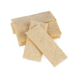 Sheets of farro on white.