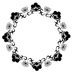 Round frame silhouette