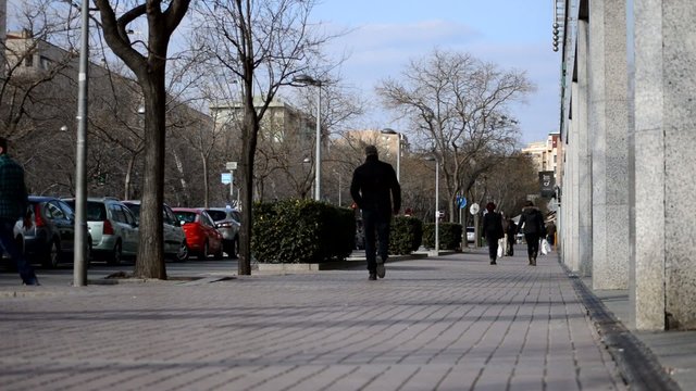 People on the Sidewalk