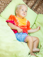 Fototapeta premium Baby relaxing