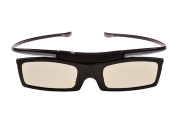 3d eyeglasses on white