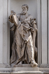 Obraz premium St Paul the Apostle, Church of the Holy Blood in Graz, Austria