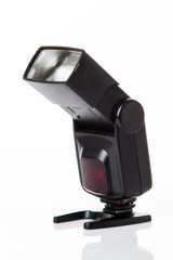 Camera flash light isolate on white background