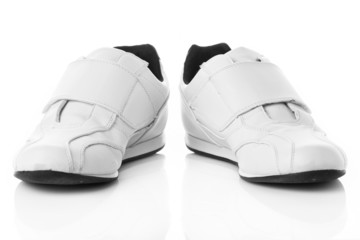 White Sport shoes isolated on white