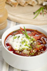 Ukrainian beetroot Soup Borscht
