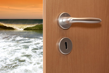 Obraz premium Raus aus dem Büroalltag