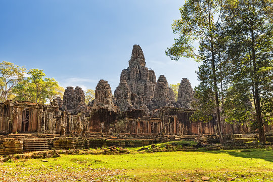 Bayon Temple, Angkor Thom, Siem Reap, Cambodia.