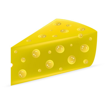 recommend clip art: cheese on a white background
