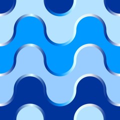 Seamless water wave pattern