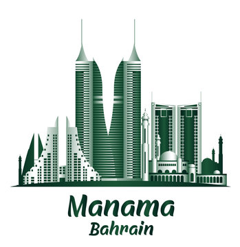 City of Manama Bahrain Famous Buildings