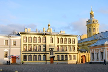 Fototapeta na wymiar Peter and Paul fortress in Saint-Petersburg, Russia.