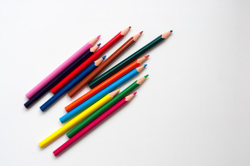 Colored pencils isolated