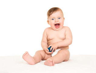 baby on white