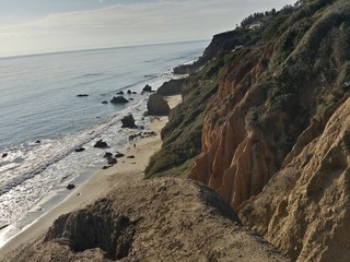 Malibu Beach Rocky Terrain 
