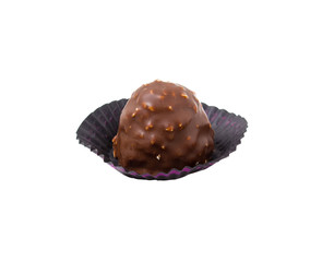 Chocolate candy isolated on a white background
