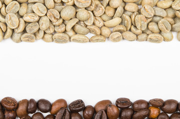 background of coffee beans for text