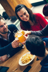 Group Of Friends In Tavern