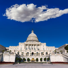 Capitol building Washington DC sunlight day US