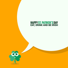 Patrick day social media background
