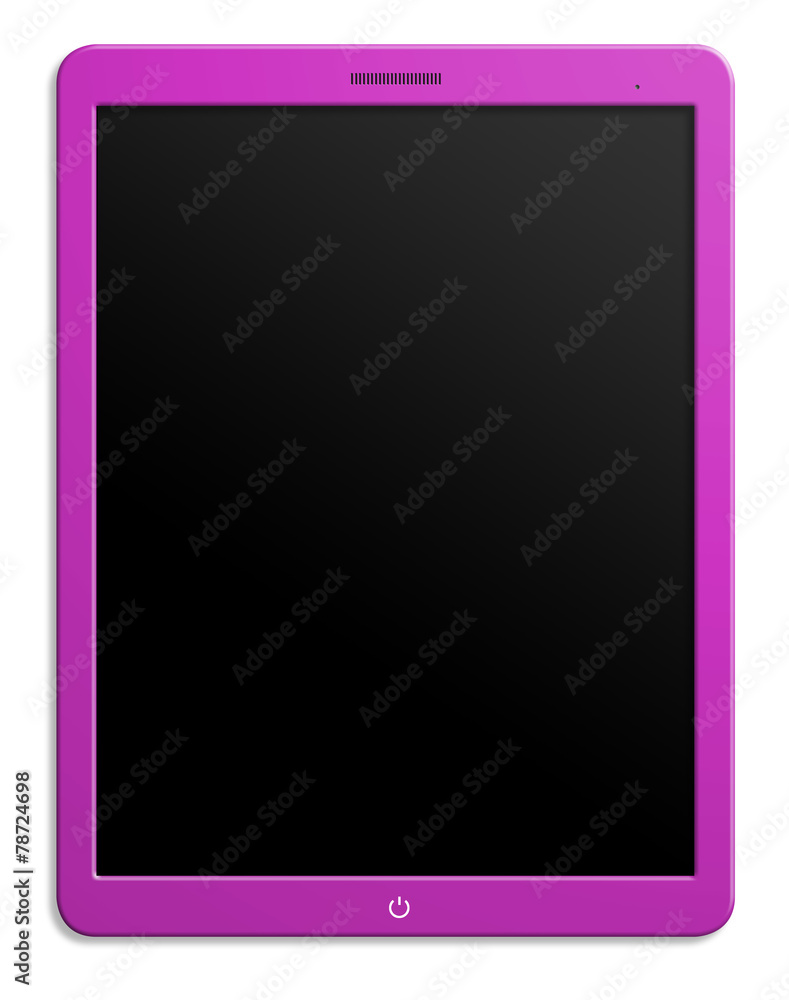 Poster modern computer tablet with blank screen