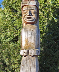 Totem Pole in Stanley Park Vancouver British Columbia