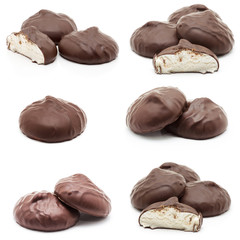 candy chocolate collections isolated 