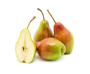 Pears isolated on white