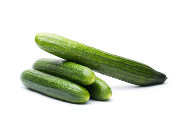 Cucumber isolated on white background