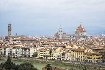 Fototapeta na wymiar Panoama di Firenze