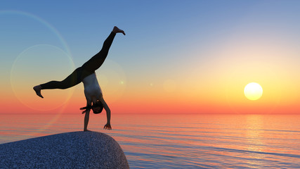 exercise and sunset © juanjo