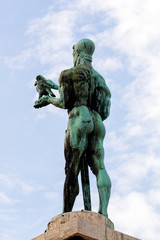 Fototapeta premium Victor monument on a overcast day