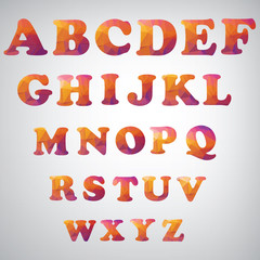 Abstract polygonal alphabet
