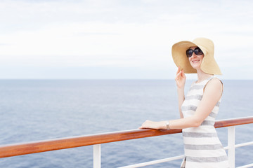 woman at cruise ship