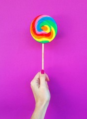 colorful lollipop